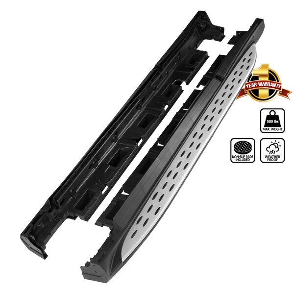 Spec-D Tuning Mercedes C292 Gle Coupe Side Step Bars Running Boards 2Pc 16-20 SSBOE-C29216-LN - main